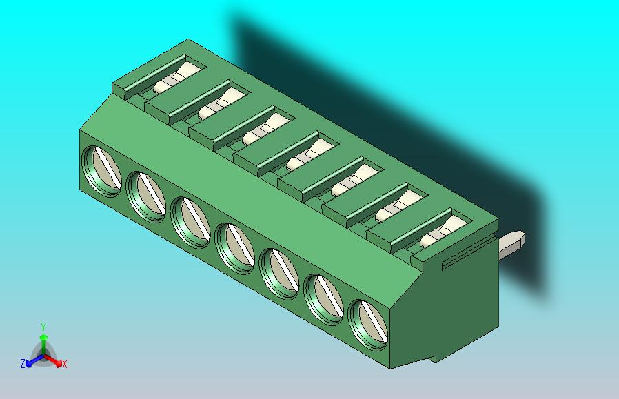 端子排PCB Terminal Block 7 DEG381-3.5