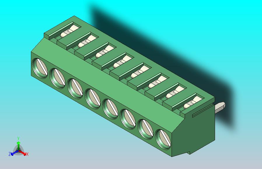 端子排PCB Terminal Block 8 DEG381-3.5