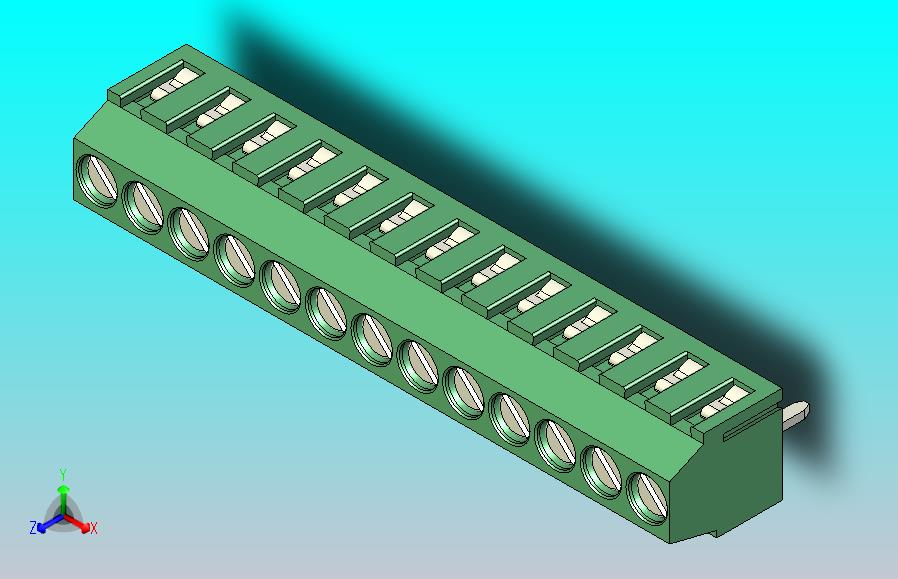 端子排PCB Terminal Block 13 DEG381-3.5