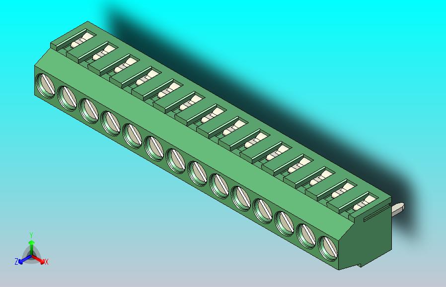 端子排PCB Terminal Block 14 DEG381-3.5