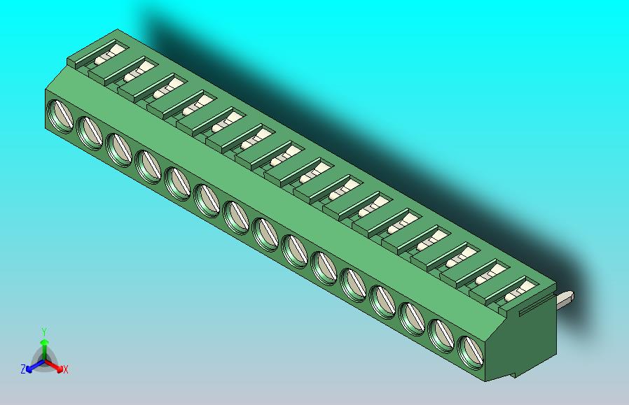 端子排PCB Terminal Block 15 DEG381-3.5