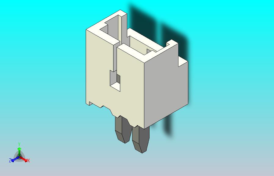短款型直插头JST connector 1x2 P1.25mm thru hole wafer A2