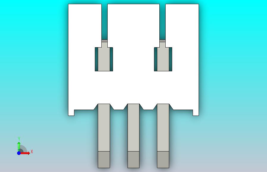 短款型直插头JST connector 1x3  P1.25mm thru hole wafer A2
