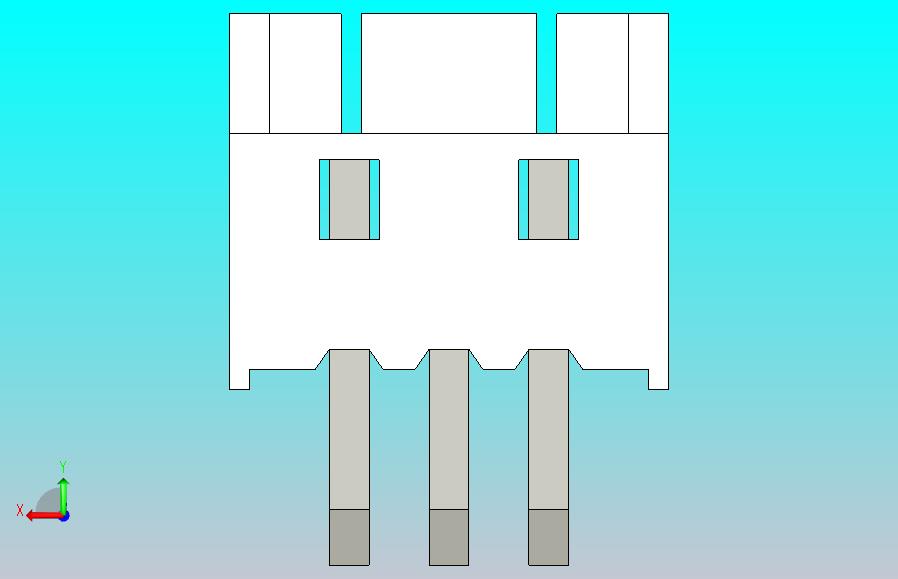 短款型直插头JST connector 1x3  P1.25mm thru hole wafer A2