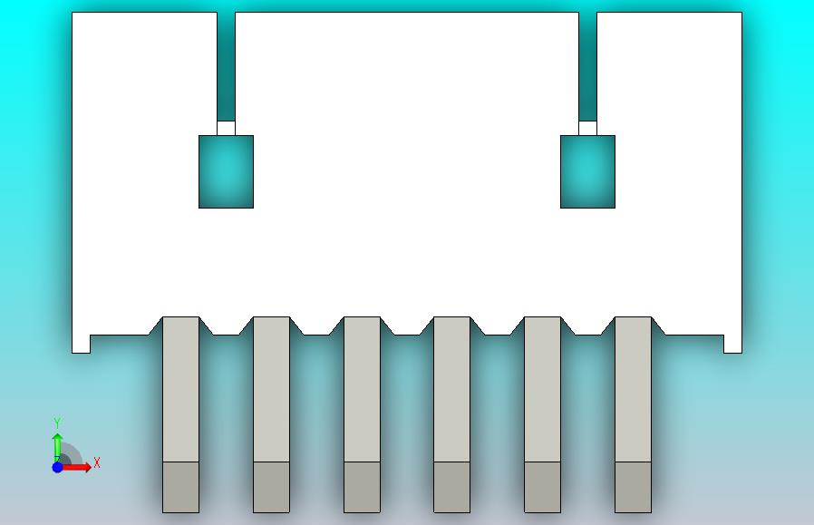 短款型直插头JST connector 1x6  P1.25mm thru hole wafer A2