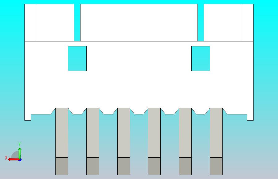 短款型直插头JST connector 1x6  P1.25mm thru hole wafer A2