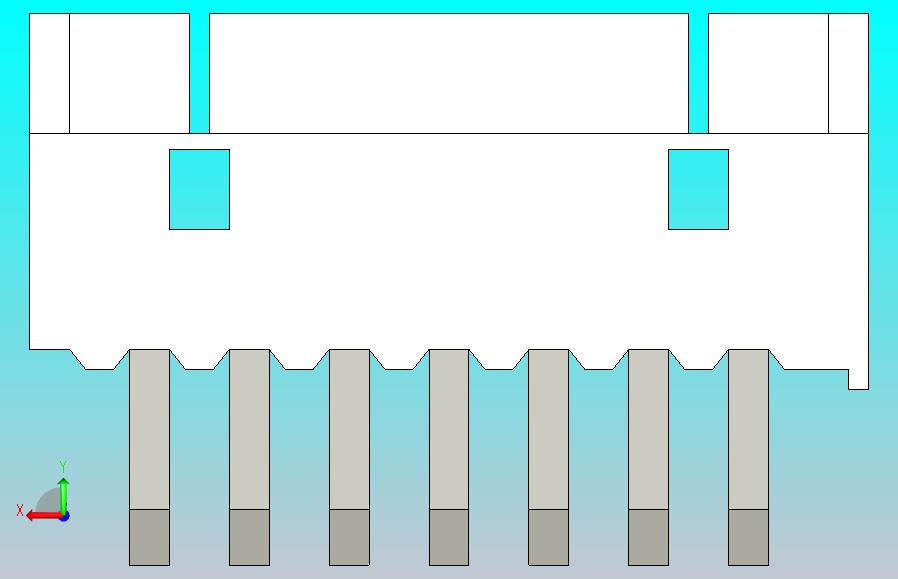 短款型直插头JST connector 1x7  P1.25mm thru hole wafer A2