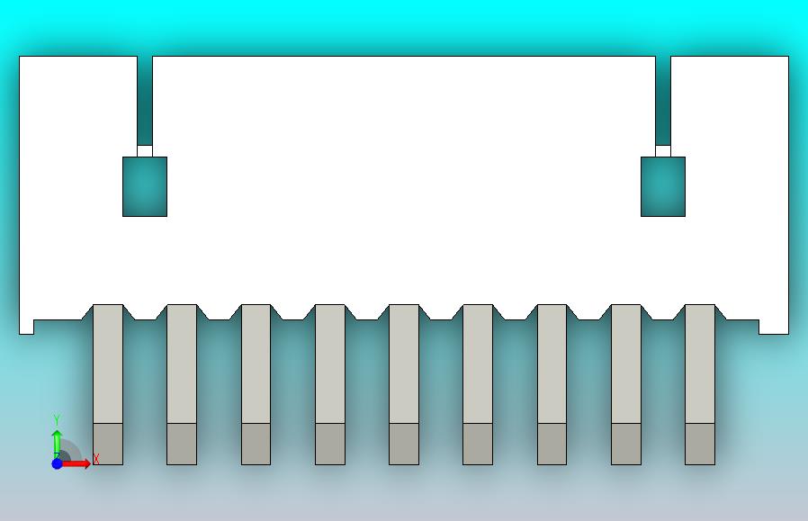 短款型直插头JST connector 1x9  P1.25mm thru hole wafer A2