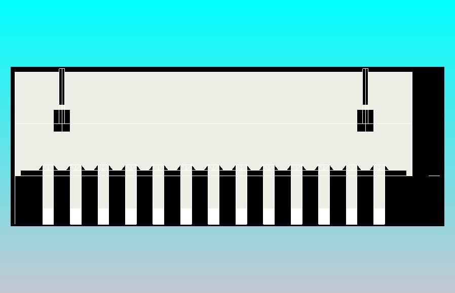 短款型直插头JST connector 1x13  P1.25mm thru hole wafer A2 footprint