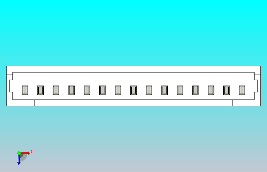 短款型直插头JST connector 1x15  P1.25mm thru hole wafer A2