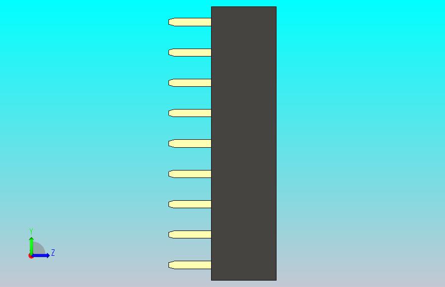 母针头Female_Header_1x9_P2.0_H4.3_straight.step