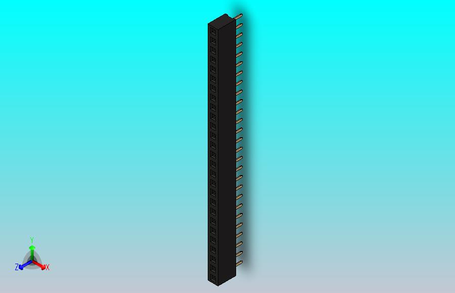 母针头Female_Header_1x27_P2.0_H4.3_straight.step