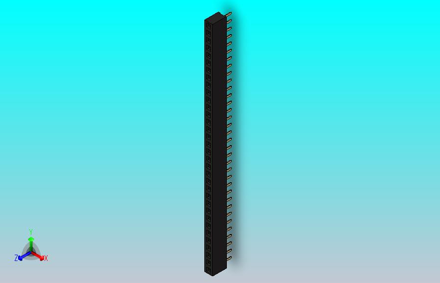 母针头Female_Header_1x34_P2.0_H4.3_straight.step