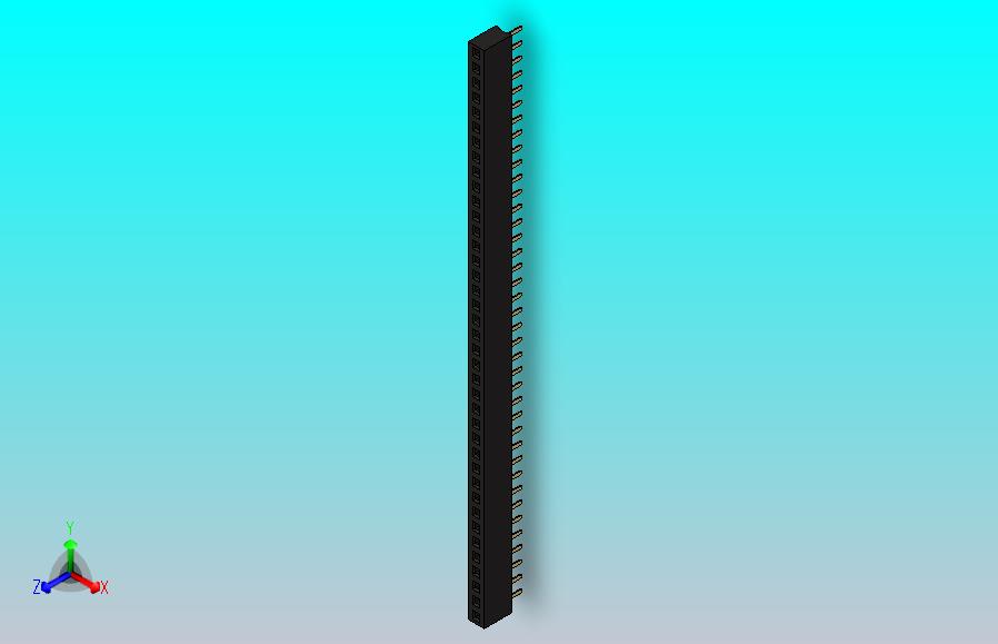 母针头Female_Header_1x39_P2.0_H4.3_straight.step