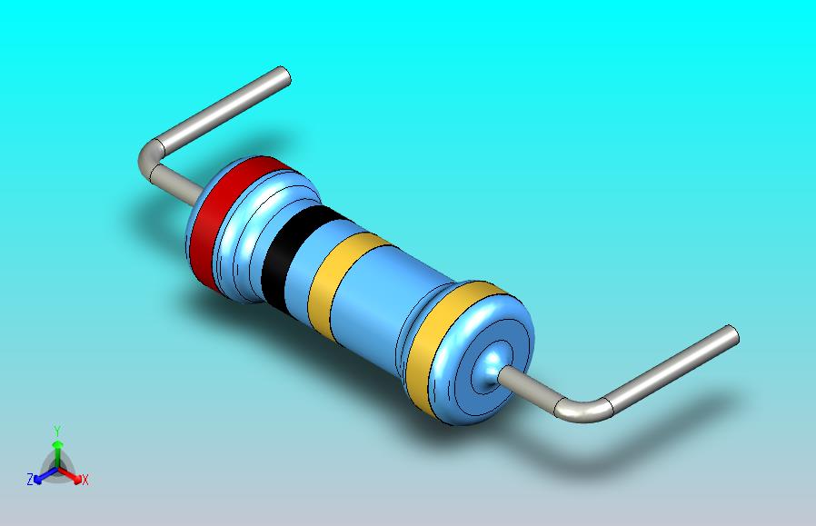 通孔电阻器1R