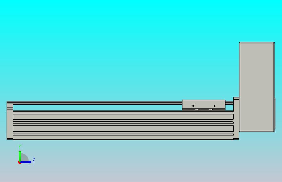 皮带直线轴半封闭可选导轨TPA-HNB-65S-90-L250-LU-Y-P10-N3
