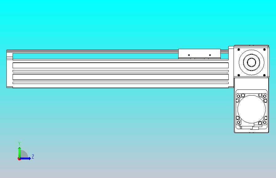 皮带直线轴半封闭可选导轨TPA-HNB-65S-90-L250-RP-Y-P20-N3