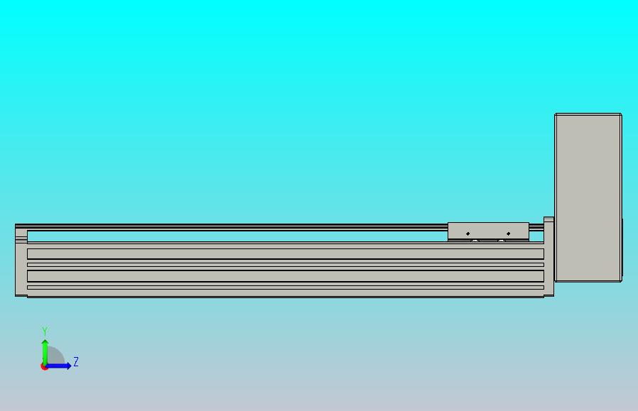 皮带直线轴半封闭可选导轨TPA-HNB-65S-90-L350-LU-Y-P10-N3