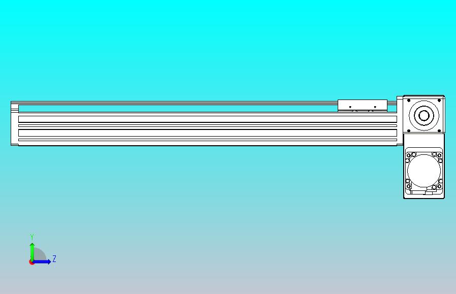 皮带直线轴半封闭可选导轨TPA-HNB-65S-90-L450-RP-Y-P20-N3