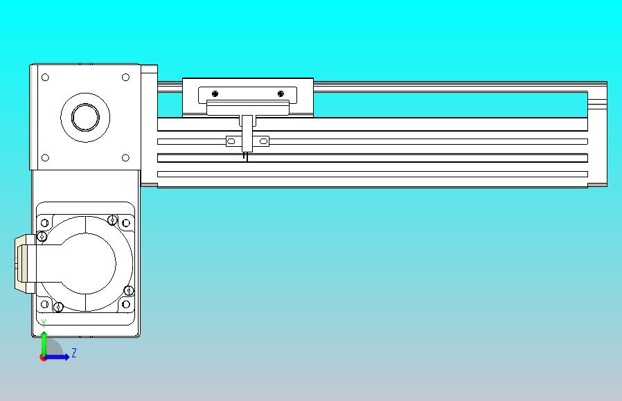 皮带直线轴半封闭可选导轨TPA-HNB-85D-90-L100-LP-Y-P20-N3