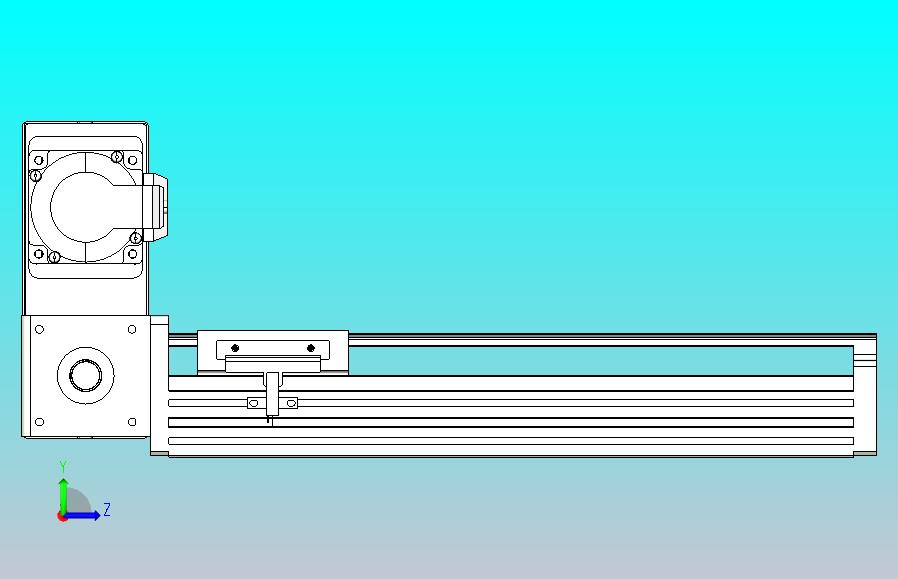 皮带直线轴半封闭可选导轨TPA-HNB-85D-90-L200-LU-Y-P20-N3
