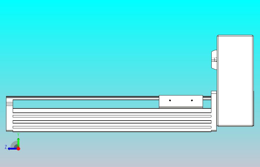 皮带直线轴半封闭可选导轨TPA-HNB-85D-90-L200-LU-Y-P20-N3
