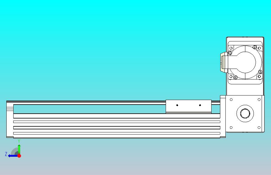 皮带直线轴半封闭可选导轨TPA-HNB-85D-90-L200-RU-Y-P20-N3