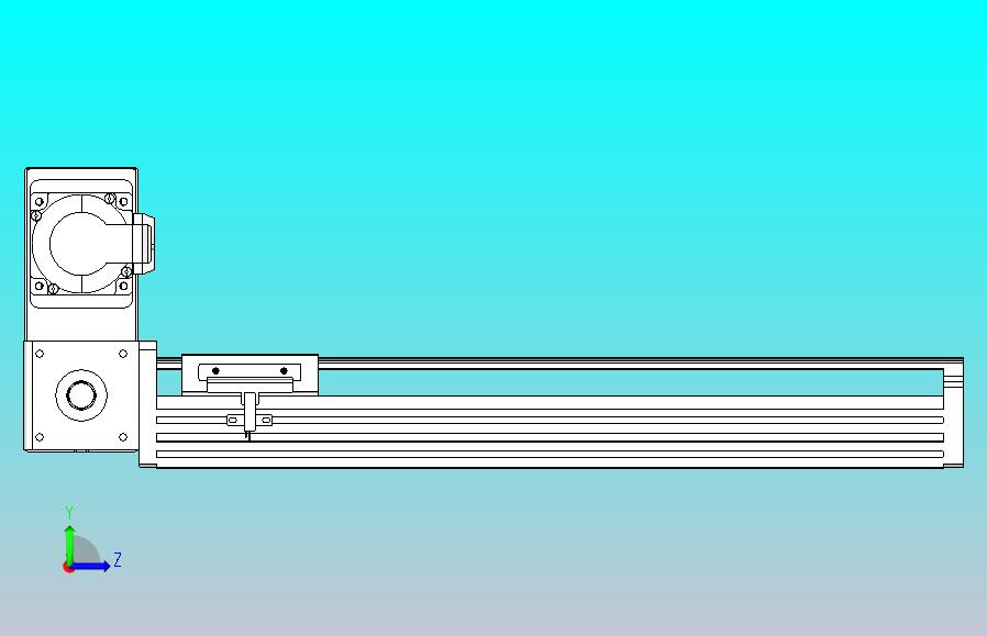 皮带直线轴半封闭可选导轨TPA-HNB-85D-90-L300-LU-Y-P20-N3
