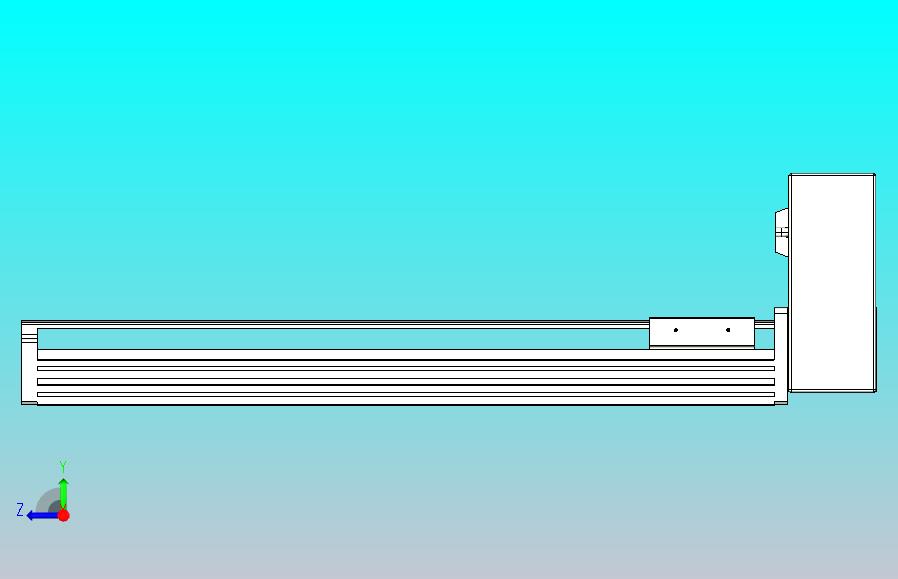皮带直线轴半封闭可选导轨TPA-HNB-85D-90-L400-LU-Y-P20-N3