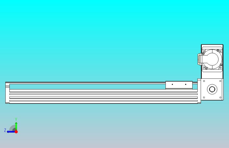 皮带直线轴半封闭可选导轨TPA-HNB-85D-90-L400-RU-Y-P20-N3