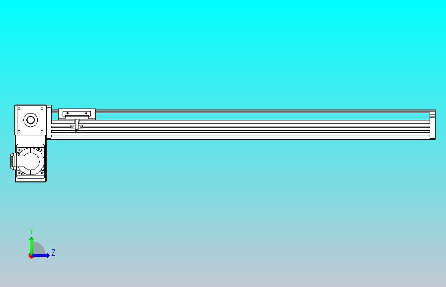 皮带直线轴半封闭可选导轨TPA-HNB-85D-90-L650-LP-Y-P20-N3