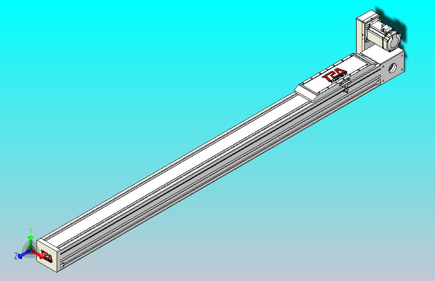 伺服电机集成皮带传动直线执行器TPA-OCB-120-224-L1350-RU-P75-N3