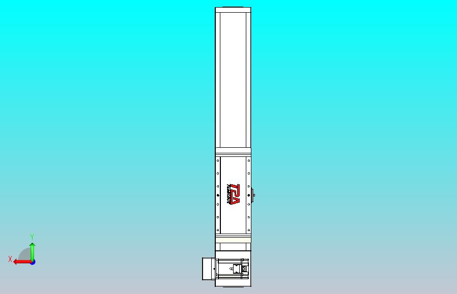 伺服电机集成皮带传动直线执行器TPA-OCB-140-256-L350-LU-P75-N3