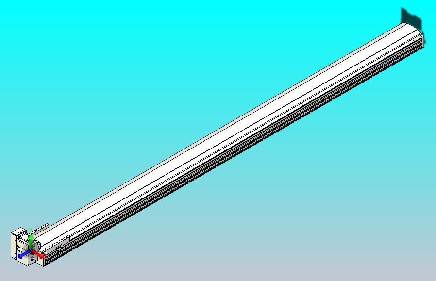 皮带直线轴半封闭可选导轨TPA-HNB-202D-140-L3000-LU-C-P75-N3