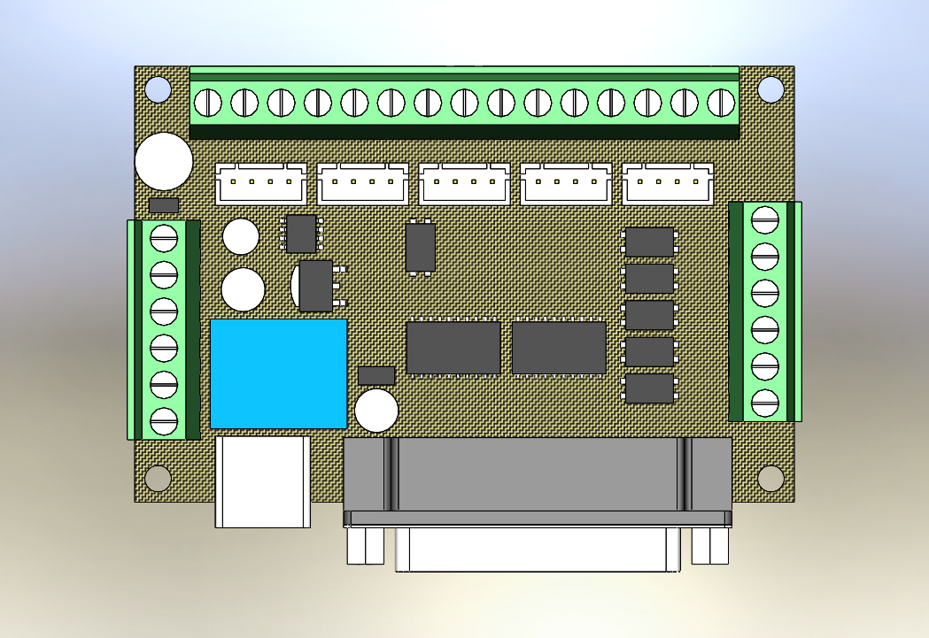 5轴CPU控制器XHGMAK 5 Axis CNC 交换机