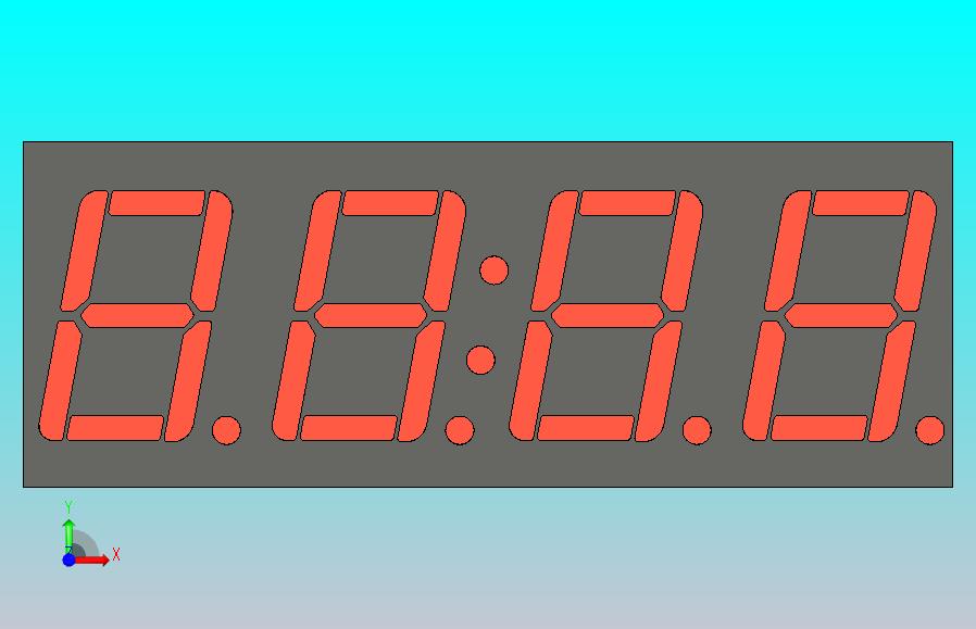 LED分段显示器(50х20мм)