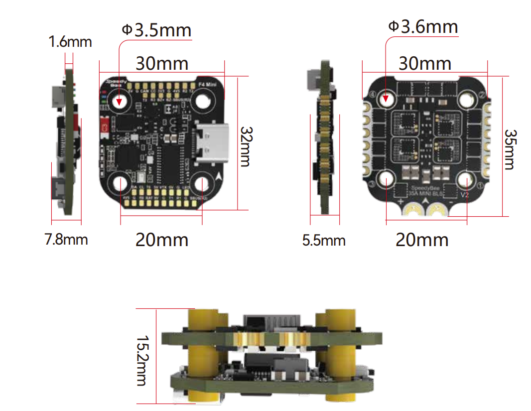 SpeedyBee F405迷你堆栈