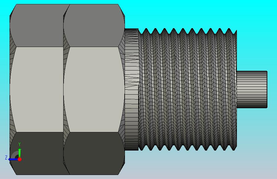 带螺母的钻孔细髓螺钉M20x1,5