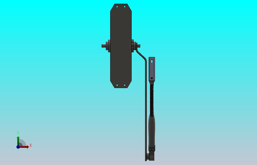 高架液压闭门器的详细3D模型