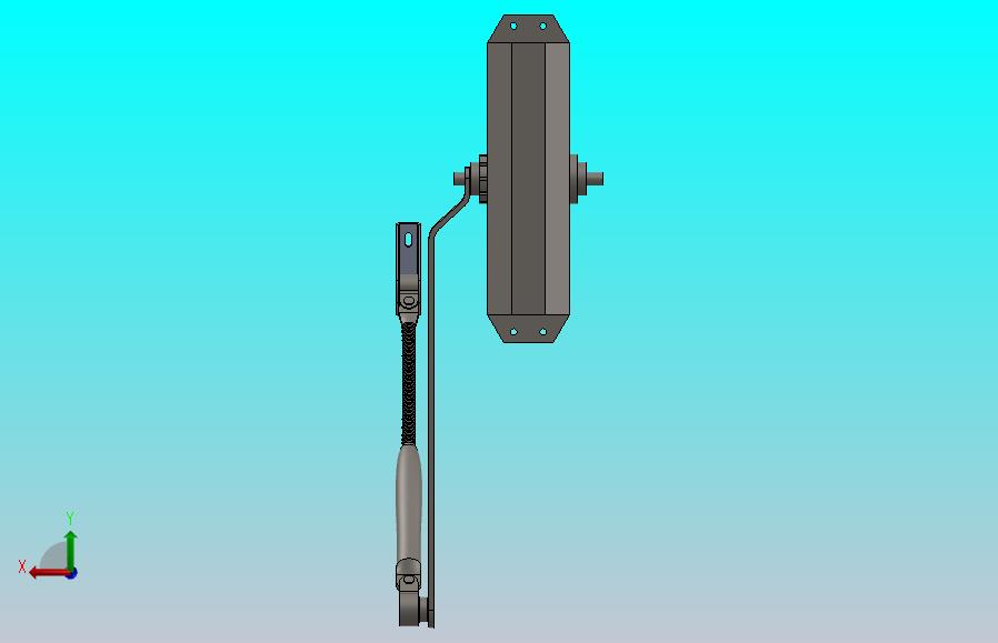 高架液压闭门器的详细3D模型