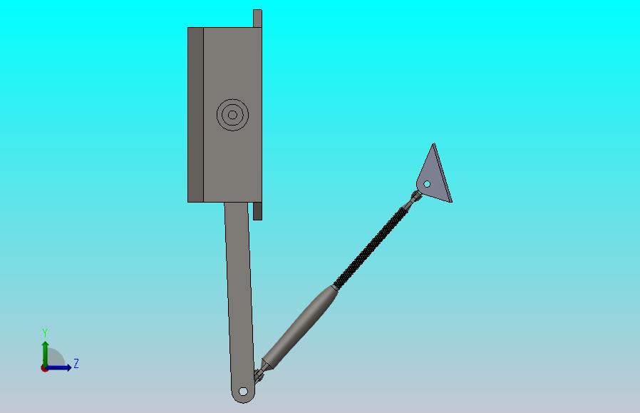 高架液压闭门器的详细3D模型