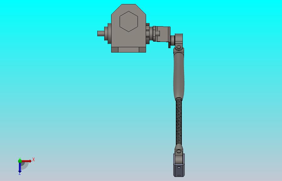 高架液压闭门器的详细3D模型