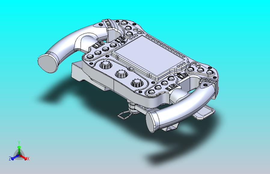 梅赛德斯f1方向盘的3D模型
