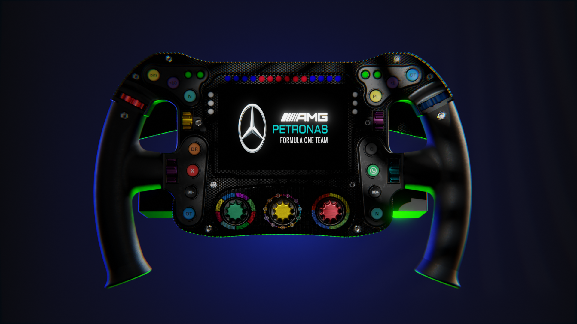 梅赛德斯f1方向盘的3D模型