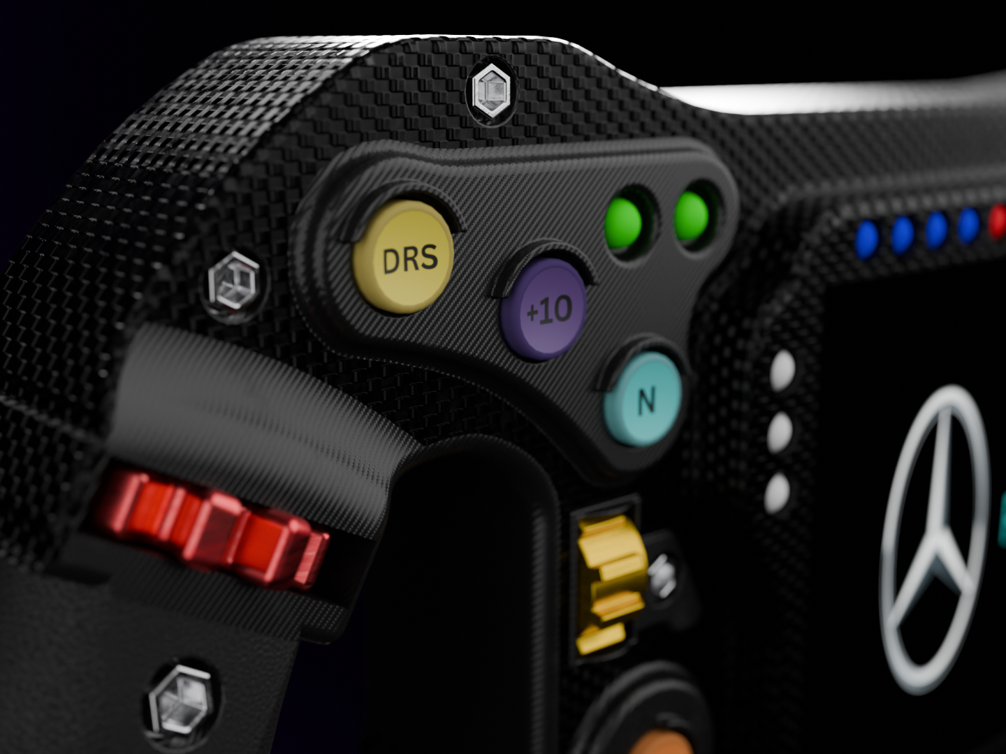 梅赛德斯f1方向盘的3D模型