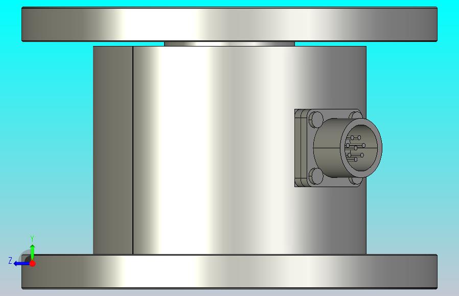 法兰对法兰多维力传感器0-1000千克三轴称重传感器LCM07