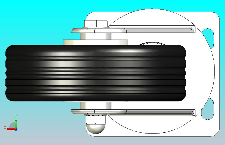 脚轮160x50