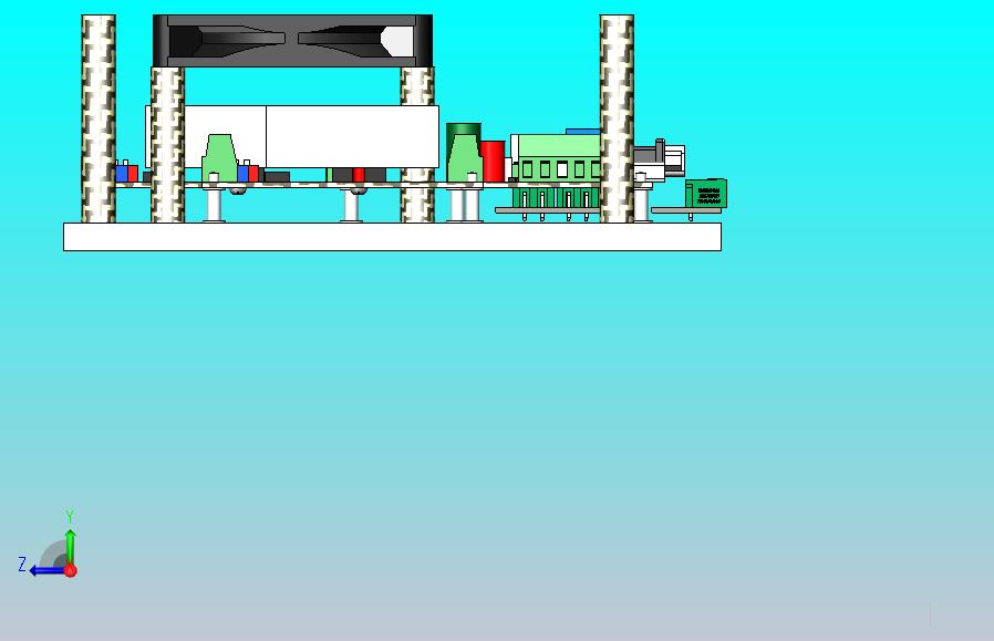 数控单元安装设计(CNC 5Axis控制器);4 个 TB6600 4.5A 驱动器单元3 转换费;2 个风扇 8015