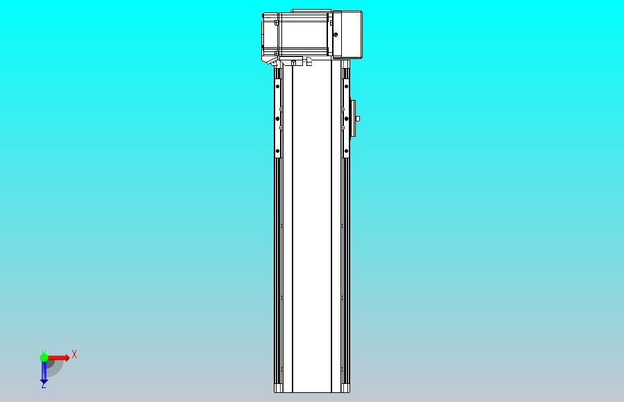 皮带直线轴半封闭可选导轨TPA-HNB-105D-90-L250-LU-Y-P20-N3