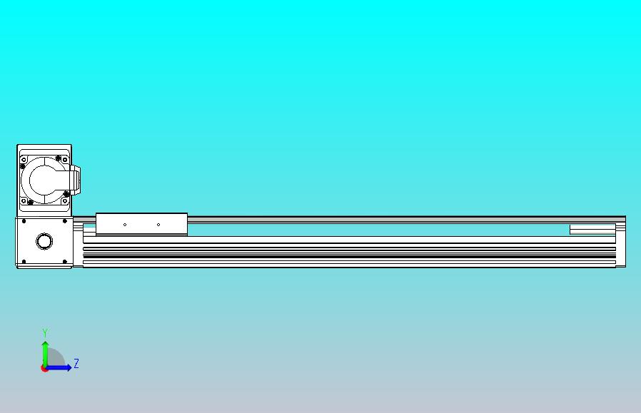 皮带直线轴半封闭可选导轨TPA-HNB-105D-90-L450-LU-Y-P20-N3